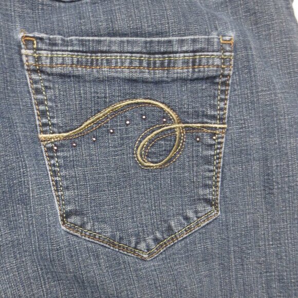 RIDERS by LEE womens JEANS blue EMBROIDERED western DENIM SIZE 38X28 - Picture 6 of 9